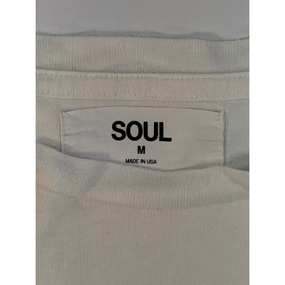 Soul Cycle Believe In A Better Tomorrow Graphic T-Shirt White Mens Medium USA - Picture 2 of 4